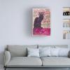 Trademark Fine Art Collection du Chat Noir by Theophile Steinlen, 16x24-Inch Canvas Wall Art, Black view 3