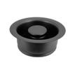 Westbrass D2165-62 Post Style Large Kitchen Basket Strainer with Waste Disposal Flange and Stopper, Matte Black view 4