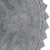 DII Crochet Collection Reversible Bath Mat, Round, 27.5" Diameter, Gray view 4
