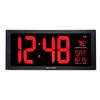AcuRite 75100C 18-Inch Large Led Clock with Indoor Temperature view 1