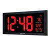 AcuRite 75100C 18-Inch Large Led Clock with Indoor Temperature view 2