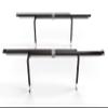 Bed Slats Center Support System | Adjustable Length & Height Tubular Steel with 4 Legs | Fits Full, Queen, King & California King Bed Frames view 1