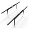 Bed Slats Center Support System | Adjustable Length & Height Tubular Steel with 4 Legs | Fits Full, Queen, King & California King Bed Frames view 2