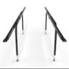 Bed Slats Center Support System | Adjustable Length & Height Tubular Steel with 4 Legs | Fits Full, Queen, King & California King Bed Frames view 3