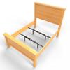 Bed Slats Center Support System | Adjustable Length & Height Tubular Steel with 4 Legs | Fits Full, Queen, King & California King Bed Frames view 4
