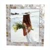 GIFTME 5 White Picture Frame 8x10 Wedding Picture Frame Mother of Pearl Photo Frames for Wall Hanging or Tabletop 8 by 10 inch (Natural White,1Pc) view 1