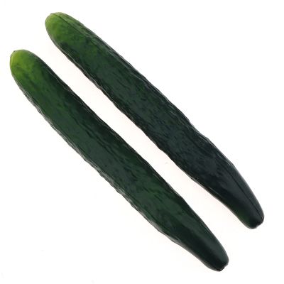 Gresorth 2pcs Soft PU Artificial Cucumber Fake Vegetable Decoration Lifelike Home Kitchen House Table Show
