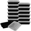 Premium Meal Prep Food Containers with Lids [Heim Concept] Durable Reusable Top Rack Dishwasher Safe Leak-Resistant Microwavable Compact Stackable Storage Meal Prep To-Go Container Convenience 12-pack view 2