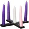 Cathedral Art (Abbey & CA Gift) Joy Faith Hope Peace Wood Cross Advent Candleholder Wreath view 1