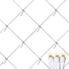 Novelty Lights 4x6 Net Lights, 100 Warm White LEDs with 4 Inch Spacing, 5mm Wide Angle Bulbs on White Wire, Connectable End to End, Outdoor Weather Resistant Hedge and Bush Lighting view 2