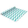 The Macbeth Collection Self Adhesive Shelf Liner - 2 Pack - Rugby Chevron Aqua Pop view 1