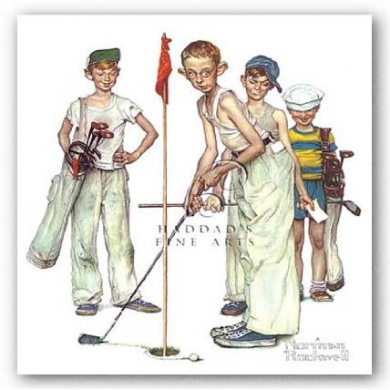 Haddad's Missed by Norman Rockwell 14"x16" Art Print Poster