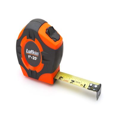 Lufkin PHV1425 Power Return Tape, 1-Inch by 25-Feet, Hi-Viz Orange