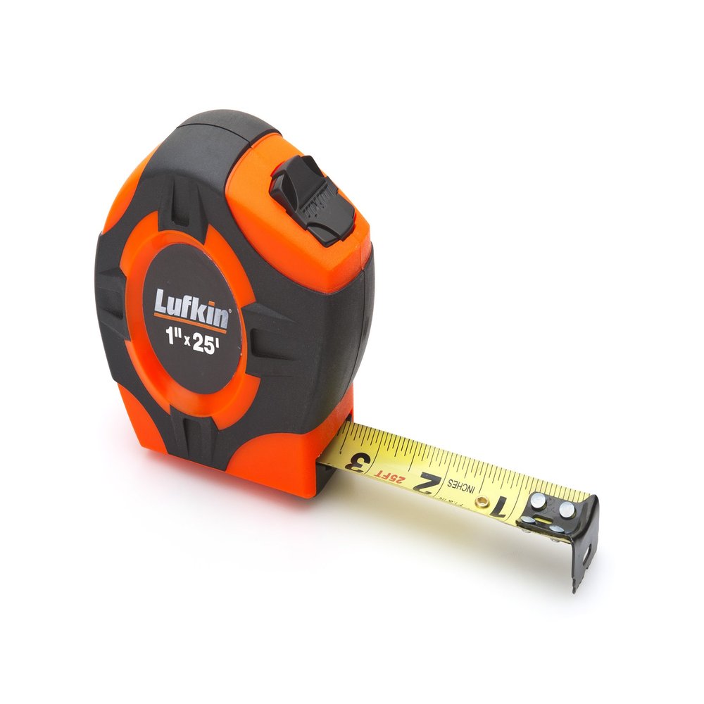 Lufkin PHV1425 Power Return Tape, 1-Inch by 25-Feet, Hi-Viz Orange