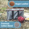 CleverMade Collapsible LUXE Tote - Gray Black 1 Pack 30L / 8Gal - Reusable Utility Grocery Shopping Storage Bag Organizer w/ Handles Reinforced Bottom view 4