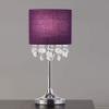 Florence 22"H Crystal Pendants Table Lamp (Purple Shade) view 2