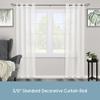 Kenney KN65261 Valencia Large Plastic Scroll End Standard Decorative Window Curtain Rod, 48-84" Adjustable Length, Chocolate Finish, 5/8" Diameter Steel Tube view 2