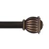 Kenney Beckett Soft Square Window Curtain Rod, Adjustable 48 to 86 Inches, Extendable Curtain Rod Set, Oil-Rubbed Bronze Finish view 1