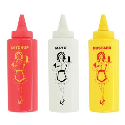 Mr. Bar-B-Q 40196Y Nostalgic Squeeze Dispensers