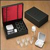Cross Detail Faux Leather Box 6 Cup Portable Travel Communion Set Minister Gift view 1