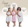 Boca Terry Womens Spa Wrap - 100% Cotton Spa, Shower, Bath and Gym Towel w Snaps, Towel Wrap for Women, White, Medium/Large view 4