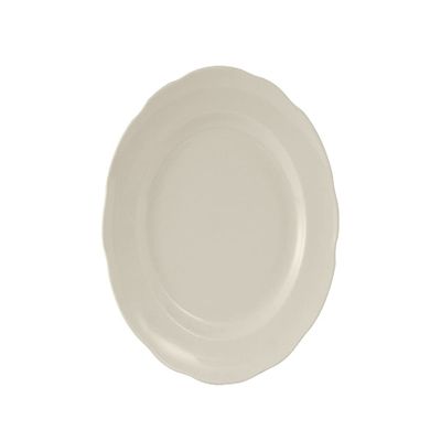 Tuxton China TSC-007 Plate, 7-1/4" Diameter, Round, Scalloped Edge, Microwave and Dishwasher Safe, Oven Proof, Fully Vitrified, Ceramic, Shell, American White/Eggshell, Pack of 36