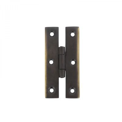 Renovators Supply Manufacturing 3" Oil Rubbed Bronze Modern Cabinet Flush H Hinge with Solid Brass Hardware