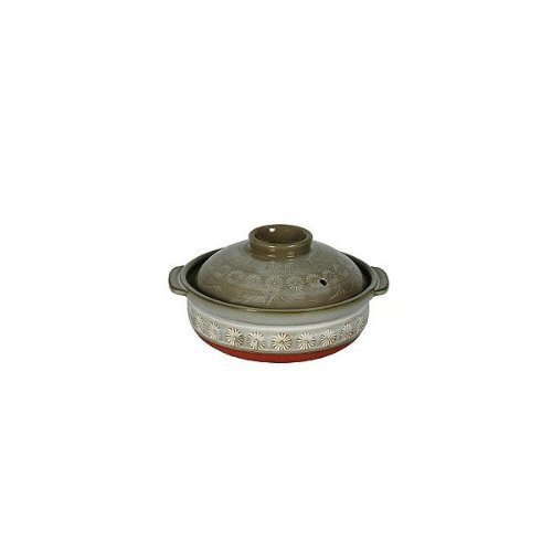 New 7 Inch Mishima Donabe/Casserole Made In Japan - Green Ceramic Casserole