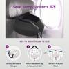 Cabeau Airplane Travel Pillow for Long Flights - Evolution S3 - Supportive Memory Foam with Seat Straps to Secure Your Head and Neck and Provides 360 Support (Steel Grey) view 2