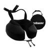 Cabeau Airplane Travel Pillow for Long Flights - Evolution S3 - Supportive Memory Foam with Seat Straps to Secure Your Head and Neck and Provides 360 Support (Jet Black) view 1