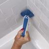 Unger 2-in-1 Grout and Corner Scrubber Brush Tool, Crevice Bathroom Cleaning Supplies for Showers, Door Tracks, Tile, and Bathtubs, Household 360-Degree Scrubbing Power view 3