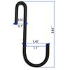 Huji Black S Shaped Heavy Duty Hanging Hooks for Kitchenware Pots Pans Utensils (Set of 6 Hooks) view 3
