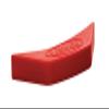 Lodge Silicone Assist Handle Holder - Dishwasher Safe Hot Handle Holder Designed for Traditional Lodge Cast Iron Dual Handle Products - Reusable Heat Protection Up to 450 - Red view 1