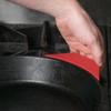 Lodge Silicone Assist Handle Holder - Dishwasher Safe Hot Handle Holder Designed for Traditional Lodge Cast Iron Dual Handle Products - Reusable Heat Protection Up to 450 - Red view 3