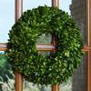 COCOMIA Preserved Boxwood Round Wreath -Real Touch 16" view 1