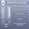 Ner Mitzvah Chanukah Menorah Oil Glass Cups - Glass Oil Insert Cups for Menorahs - #11 (9 Pack) view 3