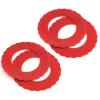 Norpro Silicone Mini Pie Pan Shields, Set of 4, 6 inch, Red view 2