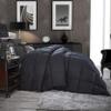 Luxurious All Season Goose Down Comforter California King Size Duvet 1200 Thread Count, Classic Black, 100% Egyptian Cotton, 750 Fill Power, 65 Oz Fill Weight (California King, Black) view 1