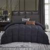Luxurious All Season Goose Down Comforter California King Size Duvet 1200 Thread Count, Classic Black, 100% Egyptian Cotton, 750 Fill Power, 65 Oz Fill Weight (California King, Black) view 3