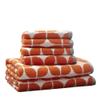 Intelligent Design Lita Cotton Bathroom Towels , Jacquard Highly Absorbent Bath Towel Set , 6-Piece Include 2 Bath Towels & 4 Hand Towels , Orange Grey view 1