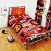 Manchester United FC Childrens/Kids Official Patch Football Crest Duvet Set (Twin) (Red) view 1
