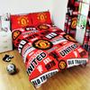 Manchester United FC Childrens/Kids Official Patch Football Crest Duvet Set (Twin) (Red) view 2