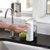simplehuman 8 oz. Touch-Free Sensor Liquid Soap Pump Dispenser with Soap Sample, Brushed Nickel view 4