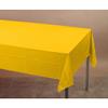 Yellow Plastic Table Covers, School Bus Style, 54x108 inches, 12 per Case by Creative Converting view 1