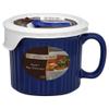 Corningware 1105119 20-Ounce Oven Safe Meal Mug with Vented Lid, Blueberry view 2