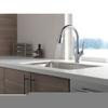 Delta Leland Brushed Nickel Kitchen Faucet, Kitchen Faucets with Pull Down Sprayer, Kitchen Sink Faucet, Faucet for Kitchen Sink with Magnetic Docking Spray Head, Arctic Stainless 9178-AR-DST view 4