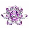 Amlong Crystal Hue Reflection Crystal Lotus Flower with Gift Box, Purple, 3 Inch view 1