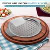 Zoie + Chloe Spaetzle Maker Lid with Scraper - Easy To Use Spaetzle Press For Traditional German Dumplings & Egg Noodles - Dishwasher-Safe, Premium Stainless Steel - Round Strainer, 10.7x12.8x.75" view 2
