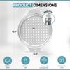 Zoie + Chloe Spaetzle Maker Lid with Scraper - Easy To Use Spaetzle Press For Traditional German Dumplings & Egg Noodles - Dishwasher-Safe, Premium Stainless Steel - Round Strainer, 10.7x12.8x.75" view 3