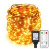 ER CHEN Copper Wire Led String Lights, Plug in 165ft 50M 500 Led Fairy Lights with RF Remote 8 Modes Timer Dimmable for Indoor Outdoor Christmas Bedroom Wedding (Warm White) view 1